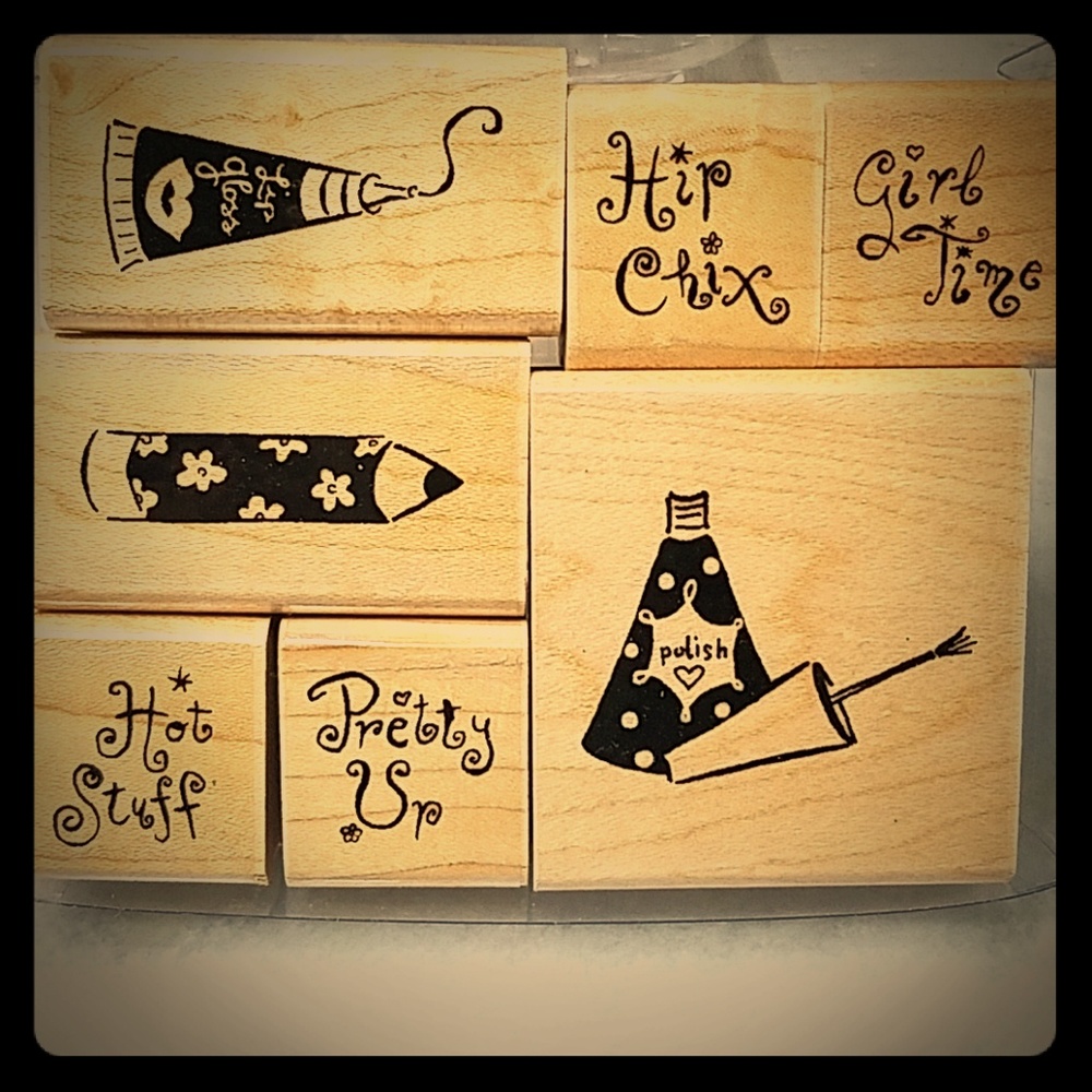 CTMH PRETTY UP 7pc Stamp Set